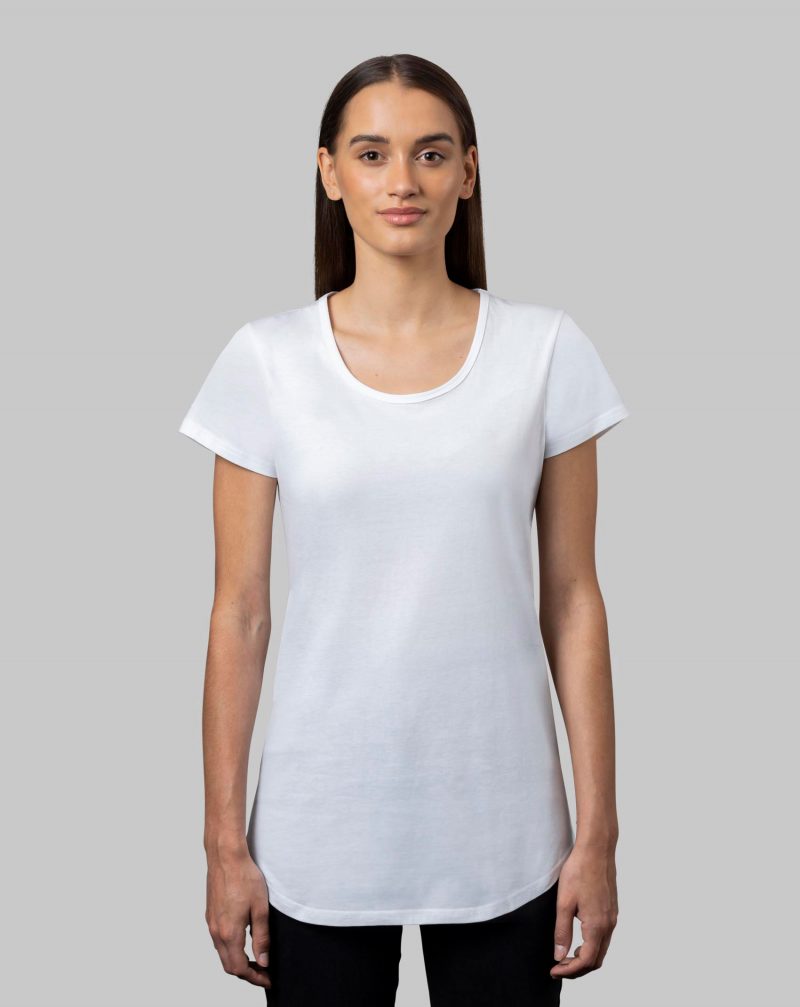 Womens Curved Hem T-shirt | CB Clothing
